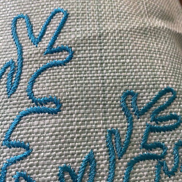 Vera Bradley Turtle Dream straw mini backpack - Picture 16 of 16